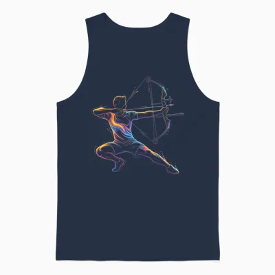 Joueur De Tir à L'arc Homme Enfant Et Garçon Unisex Tank Top - Navy