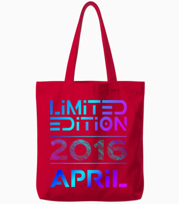 Limited Edition April 2016 Junge Mädchen 10. Geburtstag Tote Bags in Red