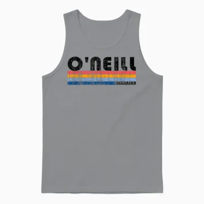 Vintage 70s 80s Style O'neill, Ne T-Shirt, Gray Unisex Tank Top - Sport Grey
