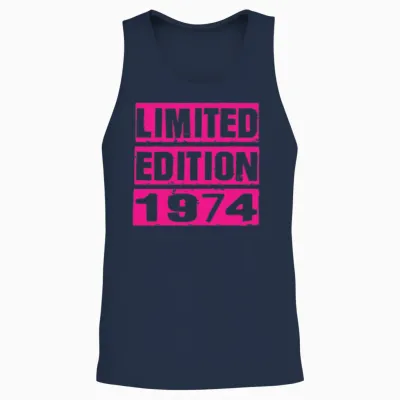 Limited Edition 1974 Unisex Tank Top - Navy