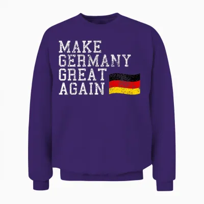 Vintage Make Germany Great Again Deutschland Heimat Geschenk Unisex Sweatshirt - Purple