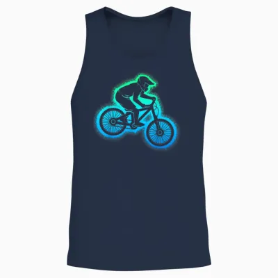 Mountainbike Mtb Downhill Biker Kinder Jungen Unisex Tank Top - Navy