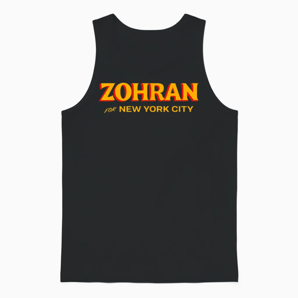 Zohran Mamdani Apparel Zohran for Nyc Mayor 2025 Unisex Tank Top in Black
