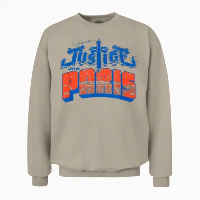 I Survived Justice Live in Paris Unisex Sweatshirt - Sand