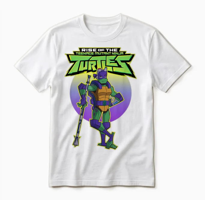 Donatello - Casual Style - Rise Unisex T-Shirt in White