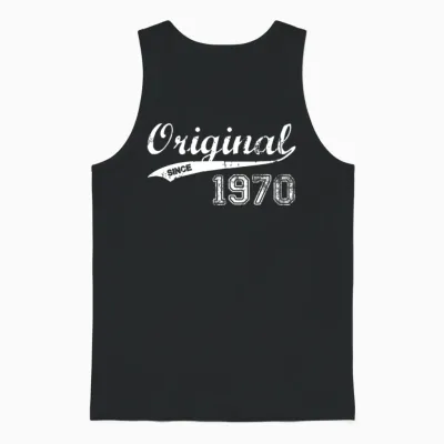1970 Unisex Tank Top - Black