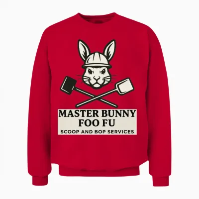 Foo Fu Scoop and Bop Unisex Sweatshirt - Red