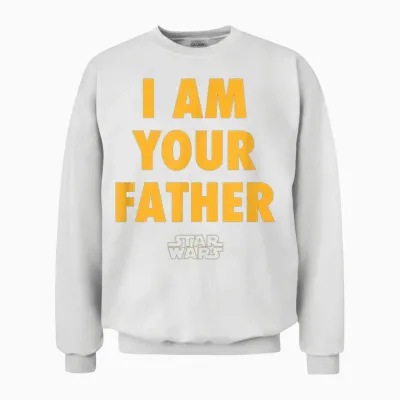 Amazon Essentials Disney | Marvel | Star Wars | Princess Men's Father's Day Graphic Short Sleeve T-Shirt, Black, Small Unisex Sweatshirt - White