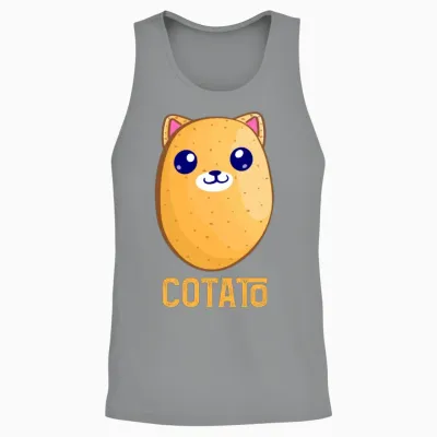 Funny Cotato Unisex Tank Top - Sport Grey