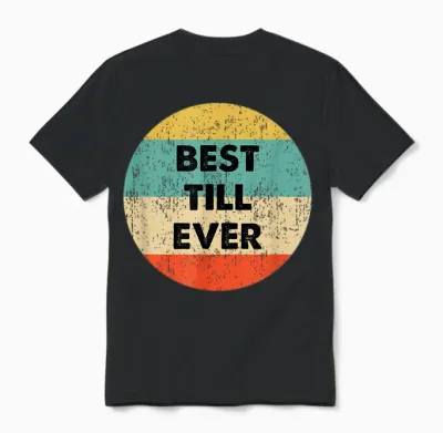 Till Vorname T-Shirt - Herren - Schwarz - S - Kurzarm - Klassisch - Crew Neck - Personalisierte T-Shirts Unisex T-Shirt - Black