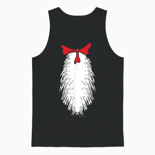 Cat in the Hat Belly Halloween Costume Officially Licensed Unisex Tank Top - Black