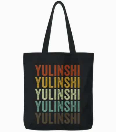 Yulinshi China Retro Vintage Tote Bags - Black