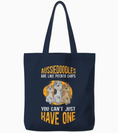 Aussiedoodles Are Like Dog Aussiedoodle Tote Bags - Navy