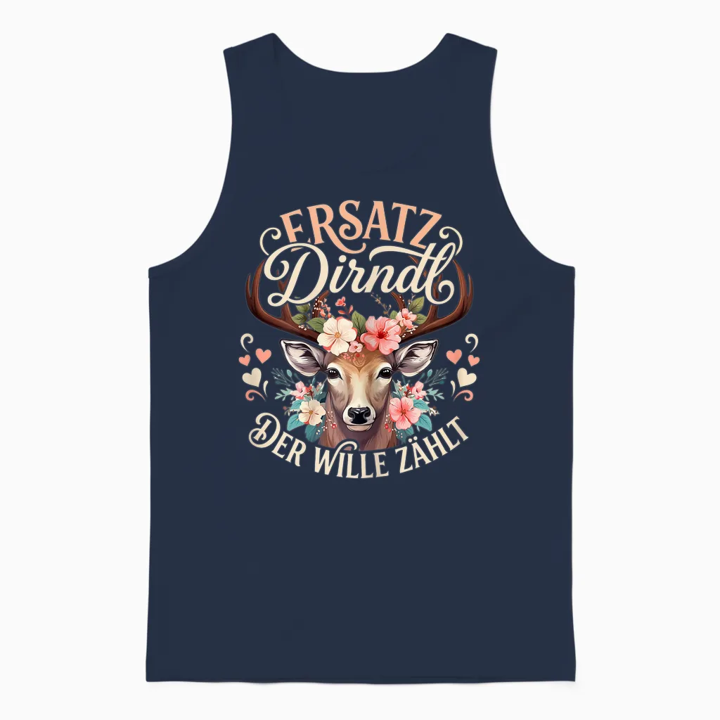 Passend Für Oktoberfest T-Shirt Damen Trachtenshirt Dirndl Unisex Tank Top in Navy