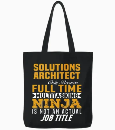 Solutions Architect Tote Bags - Black