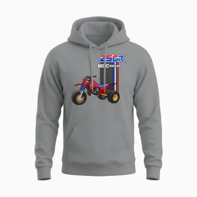 Atc 250r 3 Wheeler Mrc Builds Unisex Hoodie - Sport Grey