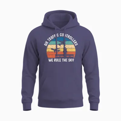 Air Traffic Controller Atc Air Traffic Control Unisex Hoodie - Heather Sport Dark Navy