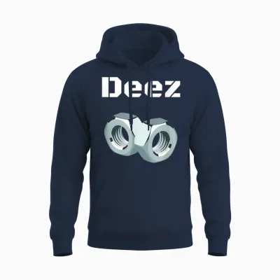 Deez Nuts Got Em Mens Funny Sarcasm Unisex Hoodie - Navy