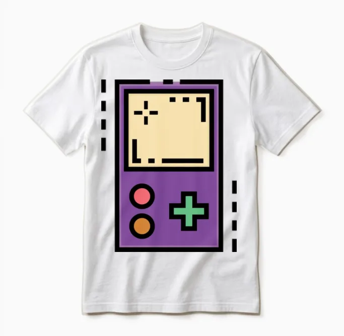 Retro Gaming On Unisex T-Shirt in White