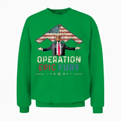 Operation Epic Fury Unisex Sweatshirt - Irish Green