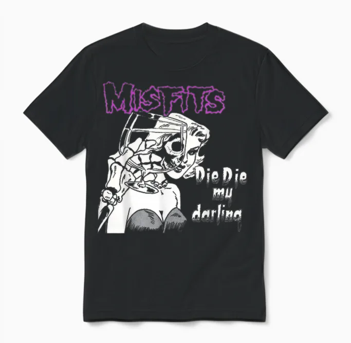 Misfits the My Darling T-Shirt, Black Unisex T-Shirt in Black