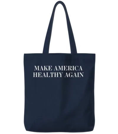 Make America Healthy Again Merch Tote Bags - Navy