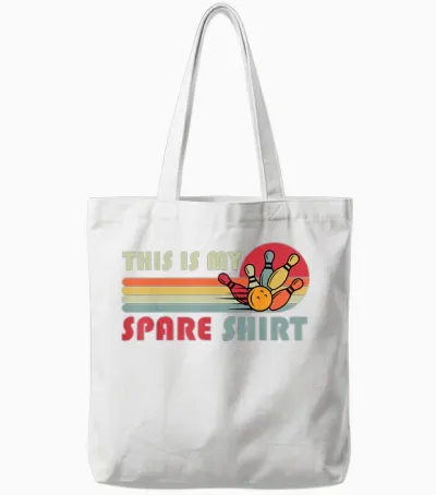 This Is My Spare Bowling Bowler Funny Team Men Women Tote Bags - White