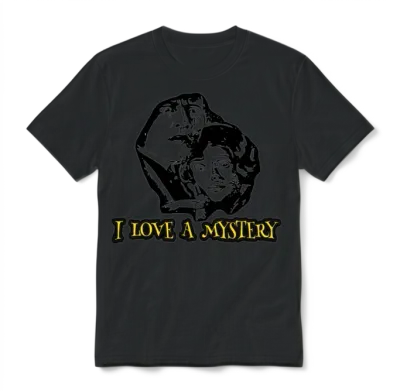 I Love a Mystery Unisex T-Shirt - Black
