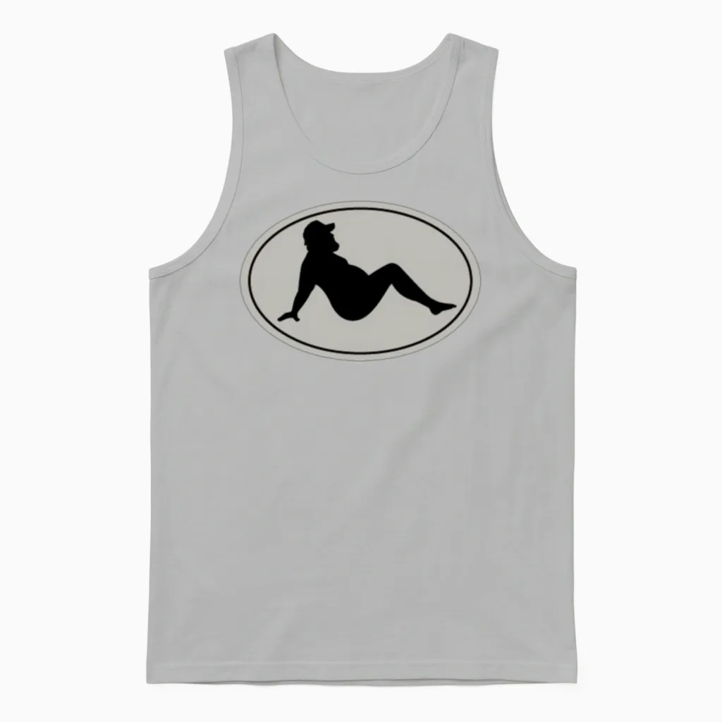 Mudflap Man Unisex Tank Top in Ash