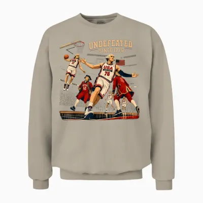 Undefeated Since 1776 Patriotic America 250th Anniversary Unisex Sweatshirt - Sand