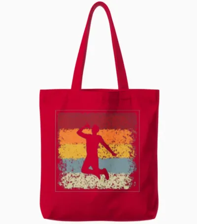 Singer Retro Tote Bags - Red