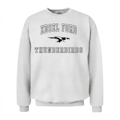 Edsel Ford High School Thunderbirds C1 Unisex Sweatshirt - White
