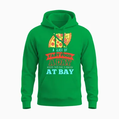 A Slice of Fast Food Unisex Hoodie - Irish Green