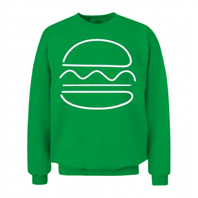 Burger Unisex Sweatshirt - Irish Green