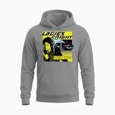 Knight Rider Ladies Night Unisex Hoodie - Sport Grey