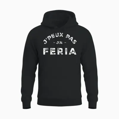 Je Peux Pas J'ai Feria Humour Basque Country Unisex Hoodie - Black
