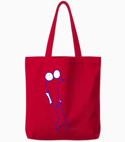 Roach - Piscis Rutilus Tote Bags - Red