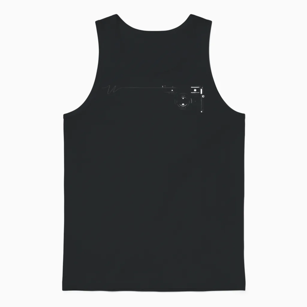 Leica M10 Digital Rangefinder Camera (black) Line Unisex Tank Top in Black