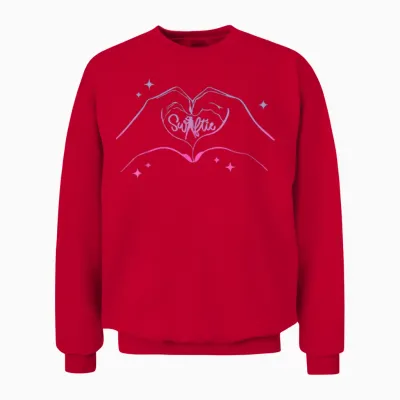 Heart Hands Taylor First Name Girl Vintage 70's 80's Unisex Sweatshirt - Red