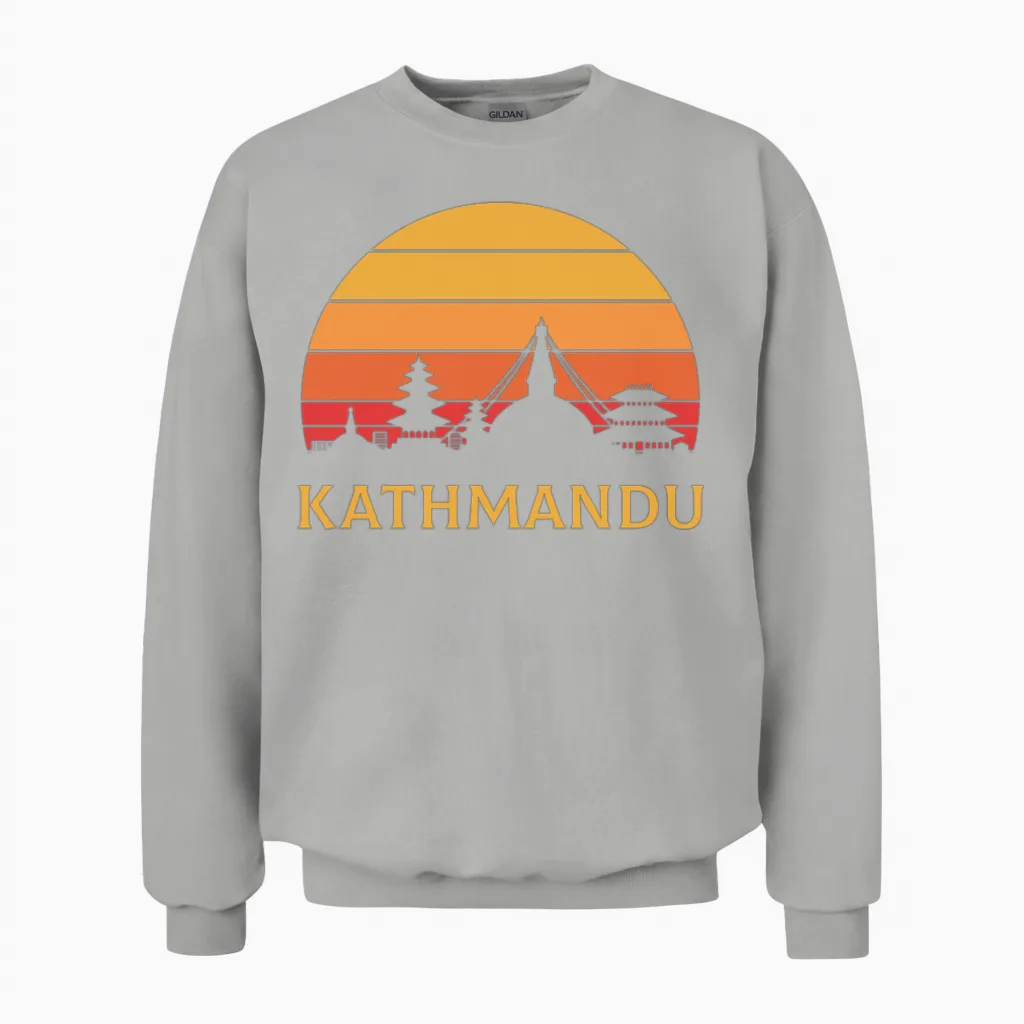 Kathmandu Nepal, Nepalese Nepal Unisex Sweatshirt in Ash
