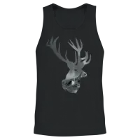 Beautiful Head of Deer — Wildlife Gift Unisex Tank Top - Black – 2