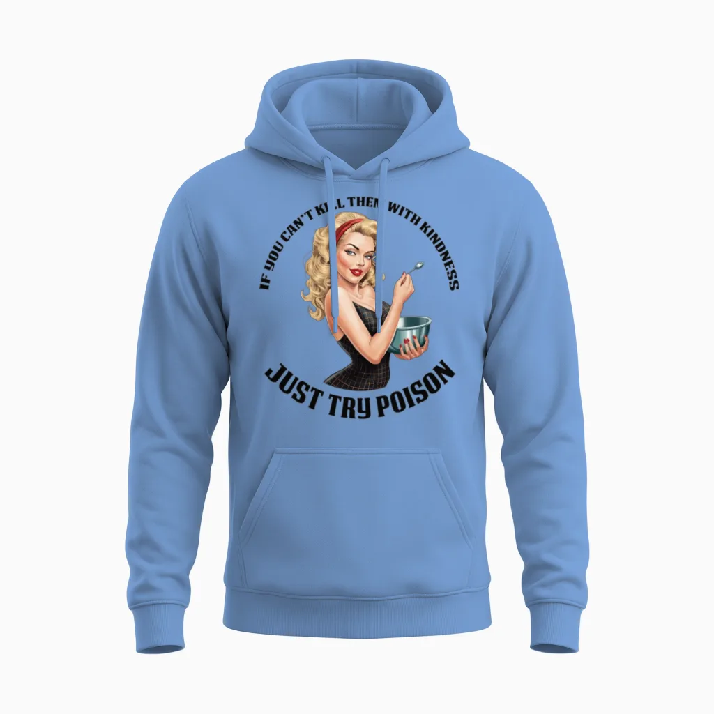 Wise Word Retro Unisex Hoodie - Carolina Blue
