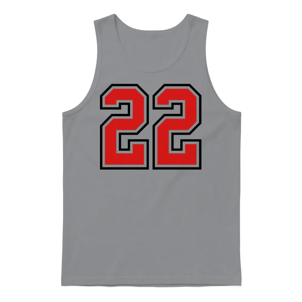 22 Sports Jersey Football Number Unisex Tank Top - Sport Grey