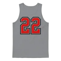 22 Sports Jersey Football Number Unisex Tank Top - Sport Grey – 1