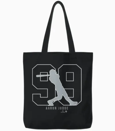 Aaron Judge 99: New York Baseball Tote Bags - Black