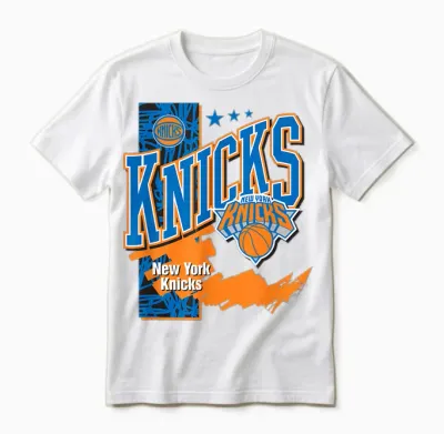 Joueur Officiel De La Nba Des New York Knicks Bloqué Unisex T-Shirt - White