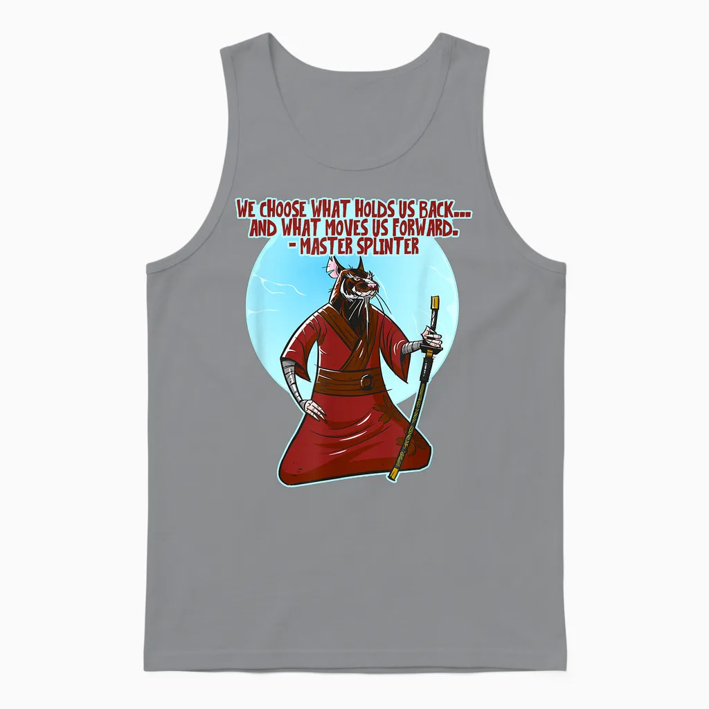 The Wisdom of Master Splinter Unisex Tank Top in Sport Grey