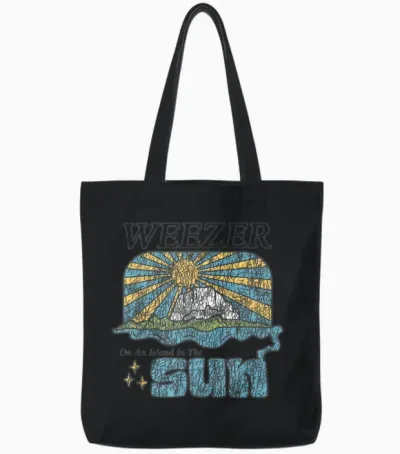 Weezer - Island in the Sun Tote Bags - Black