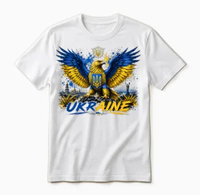 T-Shirt Ukraine Drapeau Carte Graphique Pour Les Amoureux De L'ukraine Unisex T-Shirt - White