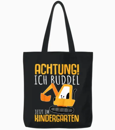 Kindergarten Anfänger Kindergartenkind Kita Erster Tag Junge Tote Bags - Black